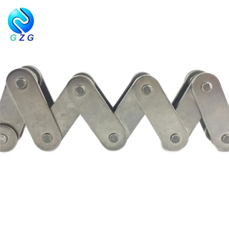 Mae Cyfres Dwbl Traw Syth Plât Ochr Cludo Cadwyn