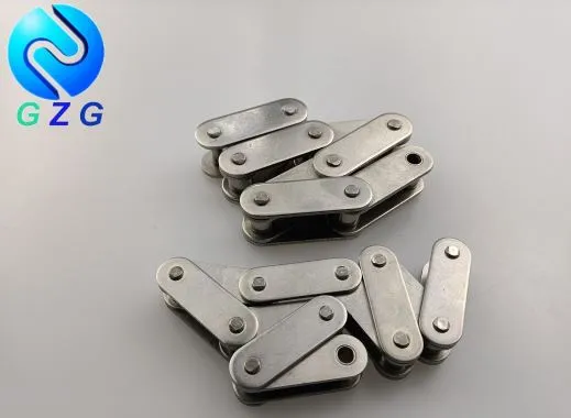 Cadwyn Cludo Traw Dwbl Dur Di-staen Ochr Syth